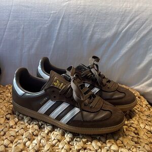 Adidas Samba Brown and White Men's Sneakers